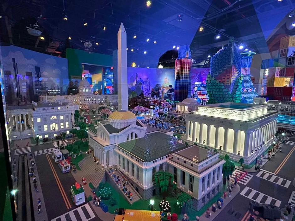 Lego model centra Vašingtona izložen u muzeju u glavnom gradu Sjedinjenih Država | Foto: BBC