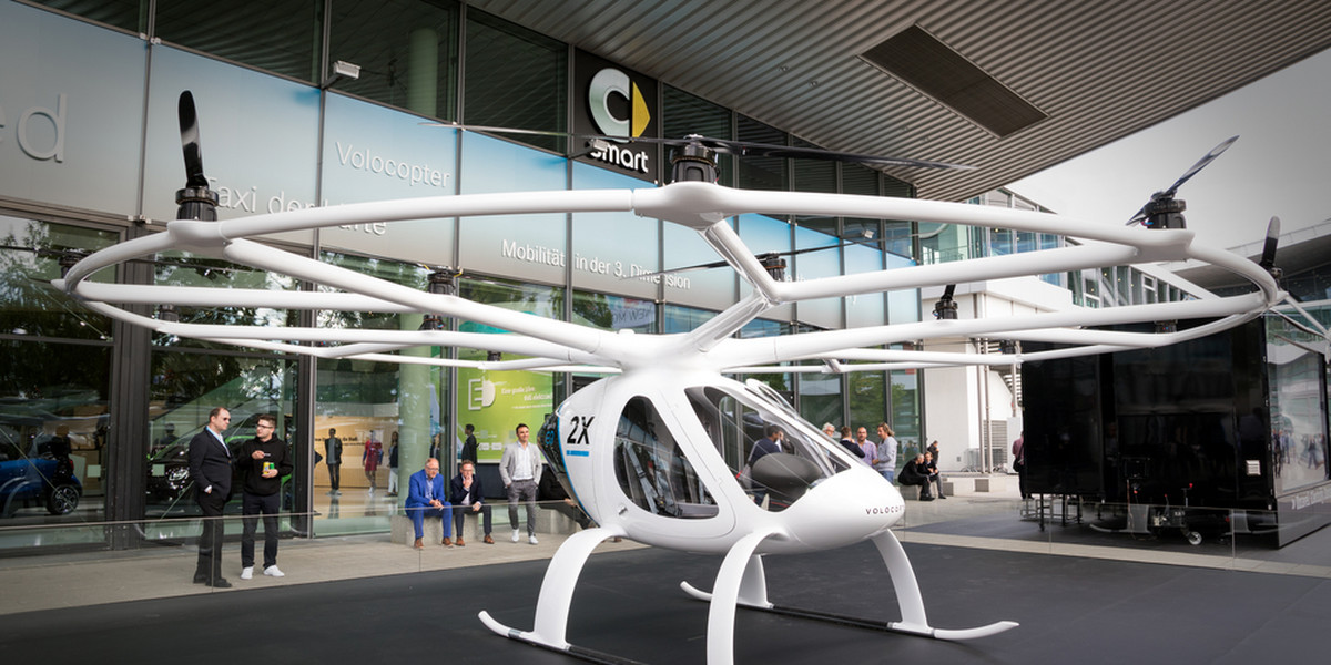 Chińska firma Geely Holding zainwestowała w start-up latających taksówek Volocopter.