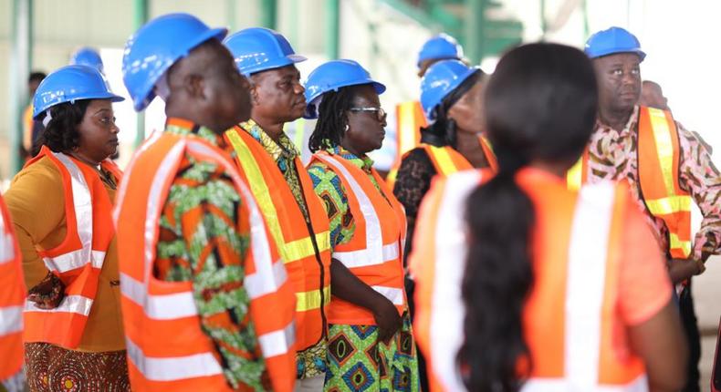 MPs visit completed Kumasi compost and recycling plant