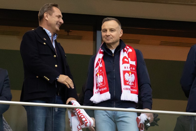Prezydent Andrzej Duda (z prawej)