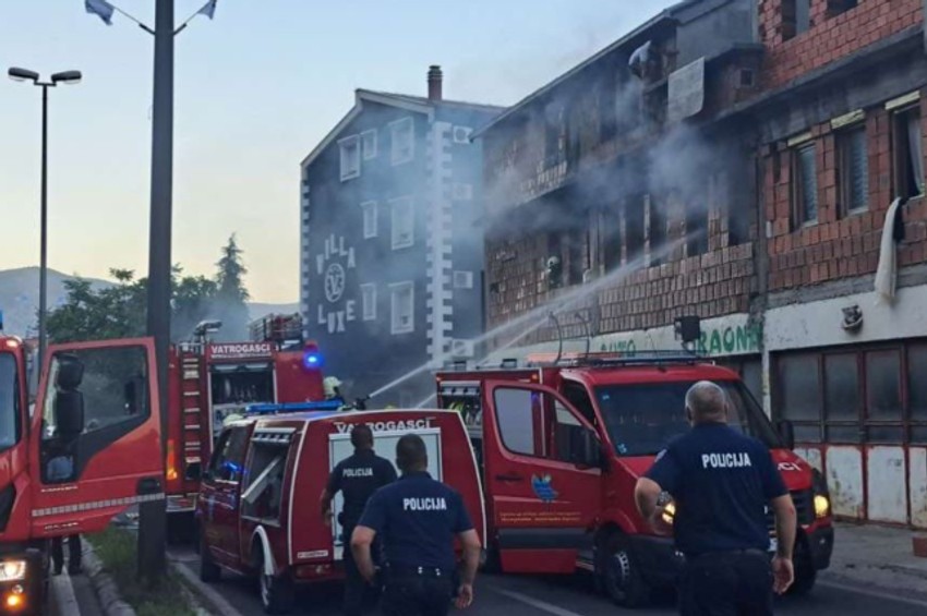 Požar u stanu, Mostar