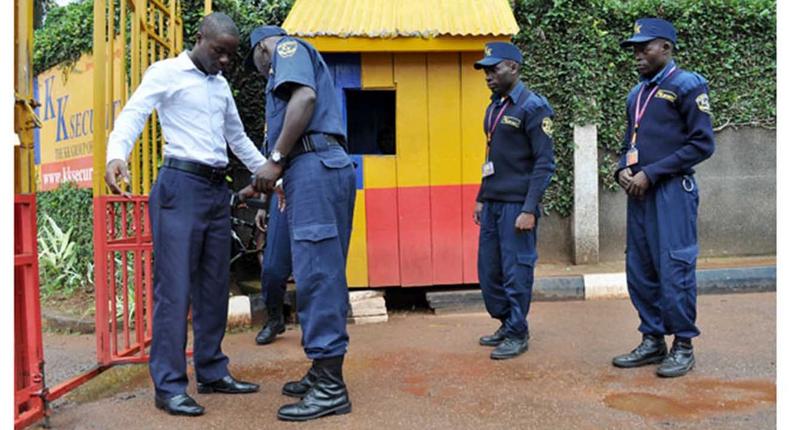 File Image of Security Guards in Kenya