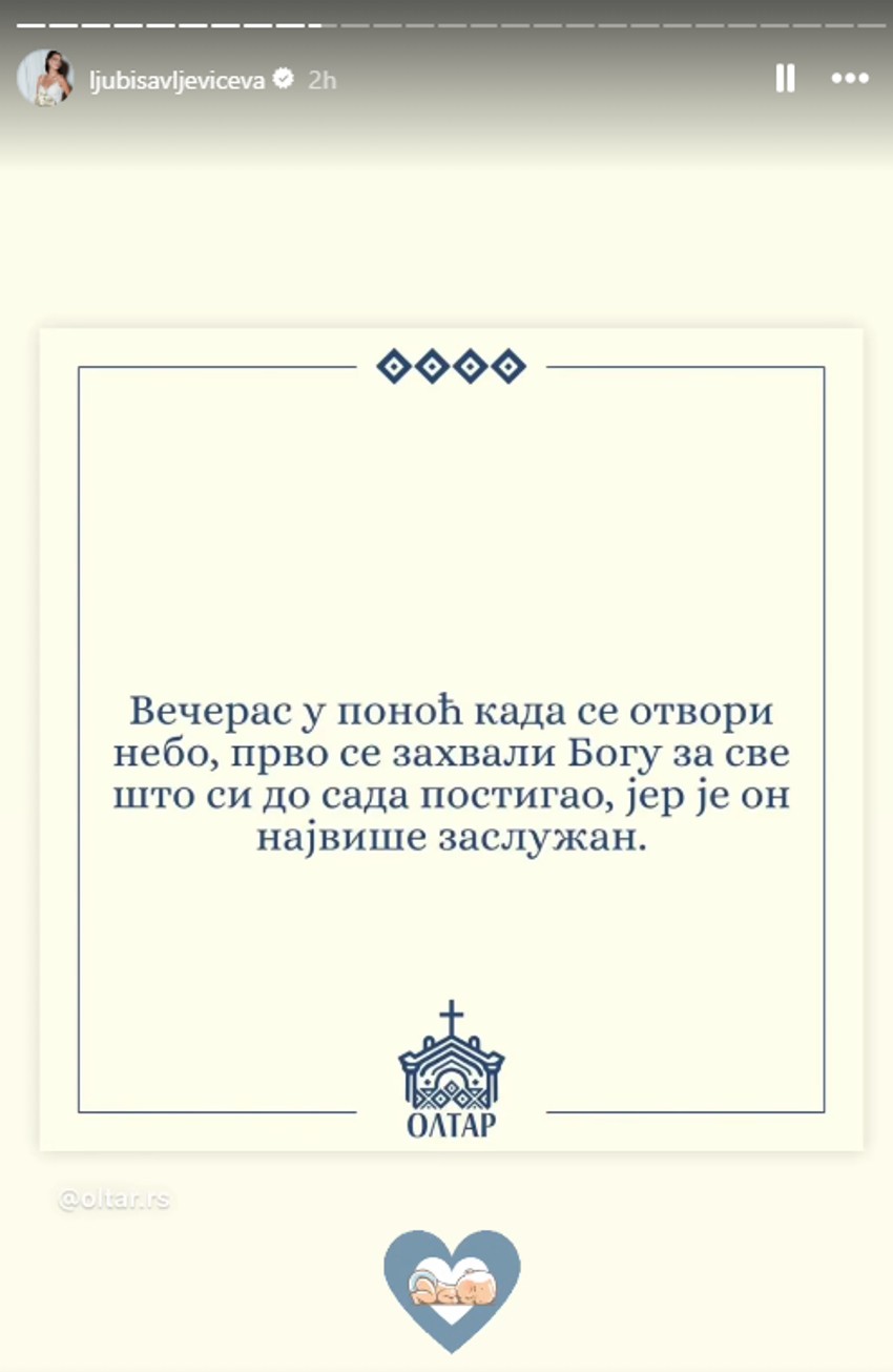 Jovana uputila poruku Bogdanu