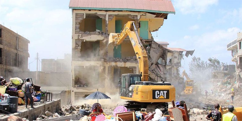 Demolition of houses at Nyama Villa estate in Kayole 