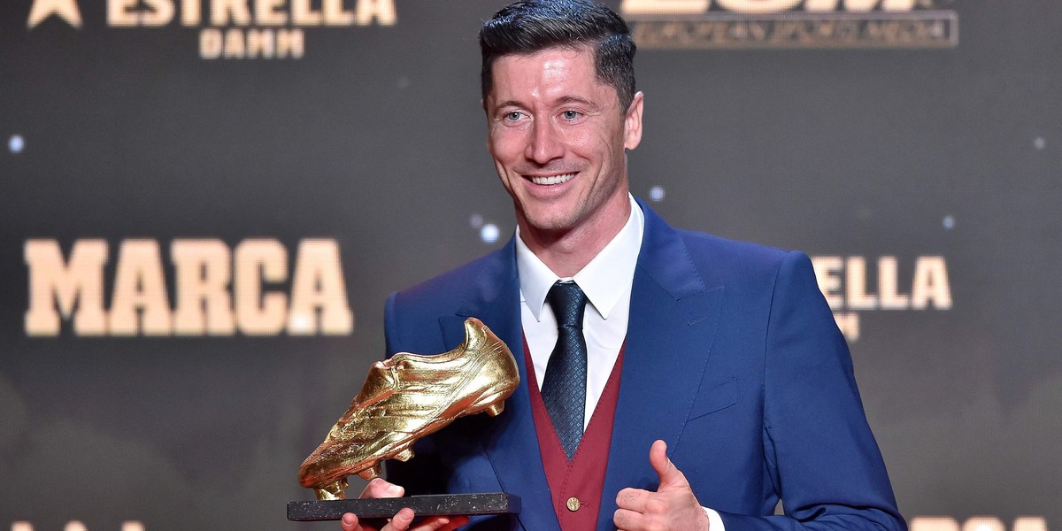 Robert Lewandowski odebrał Złotego Buta. 