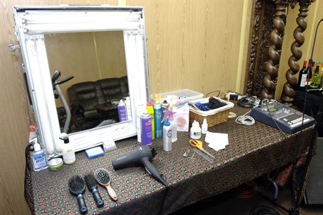 Koncert Roda Stewarta ' Przestrzen Wolnosci ' na terenie Stoczni Gdanskiej w Gdansku. Nz specjalnie przygotowana garderoba przeznaczona dla artysty.26.07.2007Fot. Maciej Kosycarz / KFP