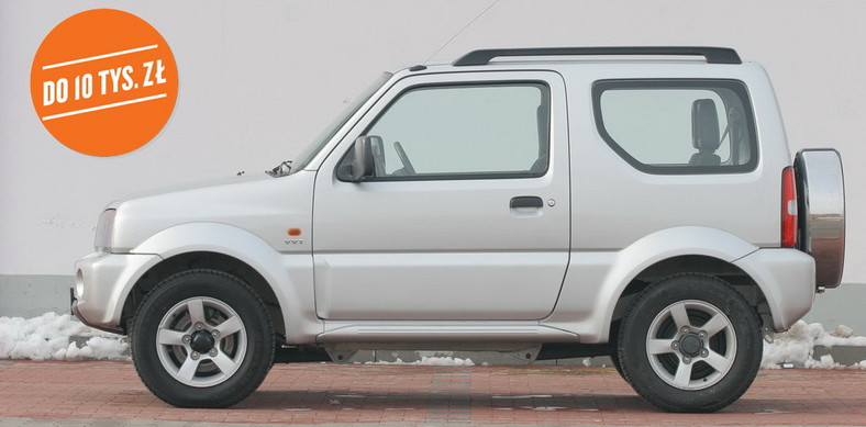 Suzuki Jimny: polecana wersja 1.3/80 KM; 2000 r.
Cena: 8900 zł