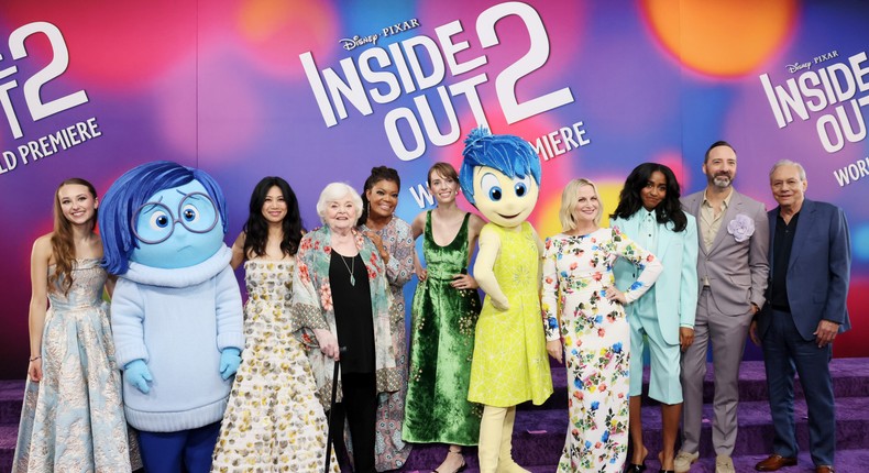 The cast of Inside Out 2 at the world premiere.Rodin Eckenroth/Getty Images