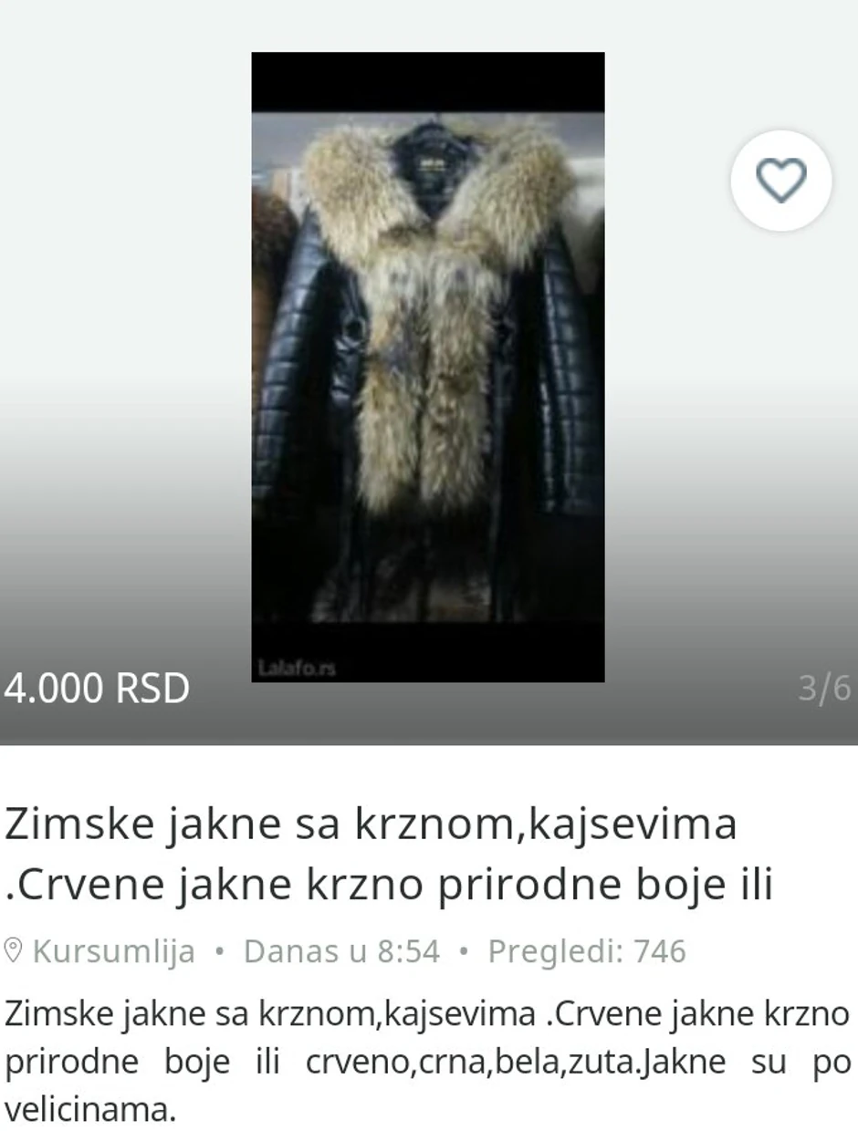 Oglas na internetu na koji je nasela Jelica Mihailović