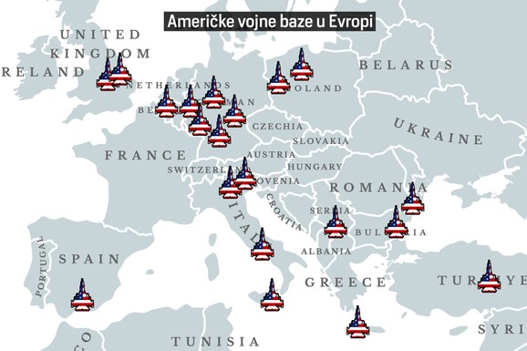 (MAPA) IRAN PRETI NAŠIM KOMŠIJAMA! Evropa vrvi od vojske SAD, a tri američke baze se NALAZE BLIZU SRBIJE