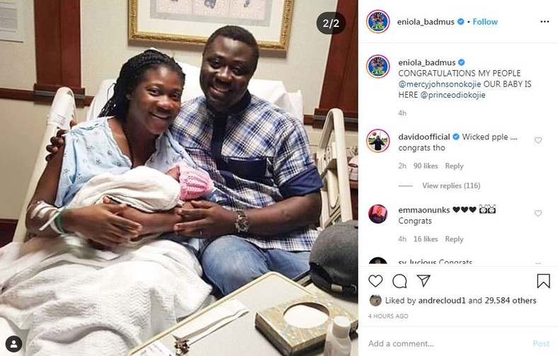 Davido says Mercy Johnson and her husband are wicked people [Instagram/EniolaBadmus]