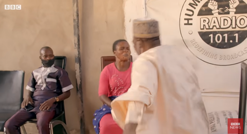 Ordinary President, Ahad Isah captured in a BBC Africa Eye documentary slapping a woman. [BBC]