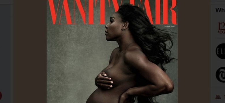 Naga i ciężarna. Serena Williams na okładce "Vanity Fair" [FOTO]