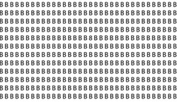 Wbrew pozorom obrazek nie przedstawia wyłącznie liter. Wśród nich ukryto cyfrę 8. Widzisz ją?