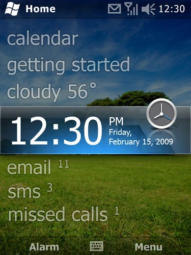 Ekran główny Windows Mobile 6.5