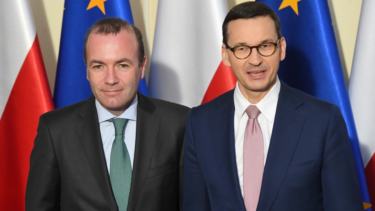 Manfred Weber i Mateusz Morawiecki