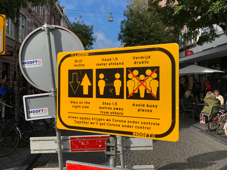 Maastricht, obostrzenia na ulicach Holandii