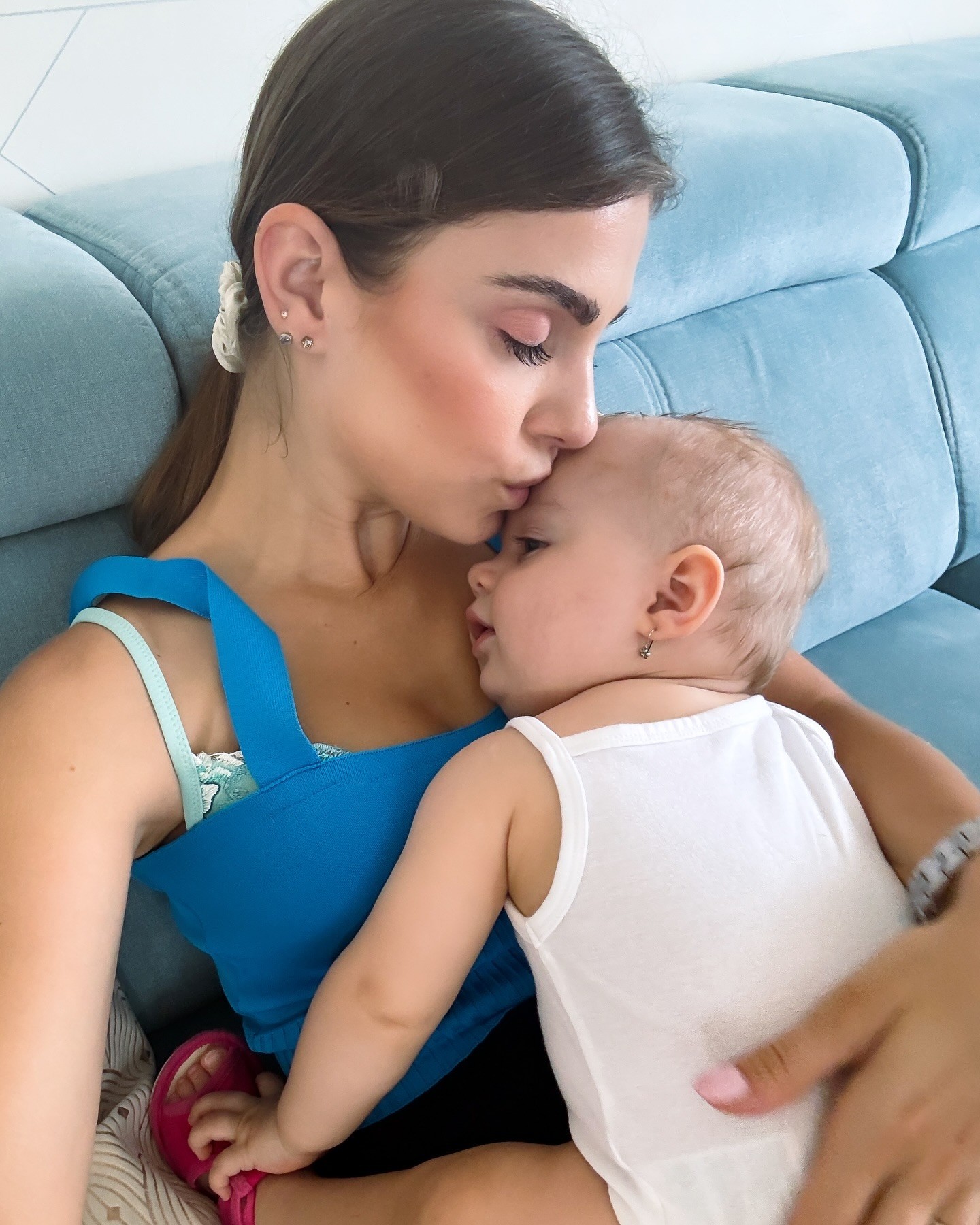 Speváčka Dominika Jurena Stará s rodinou.