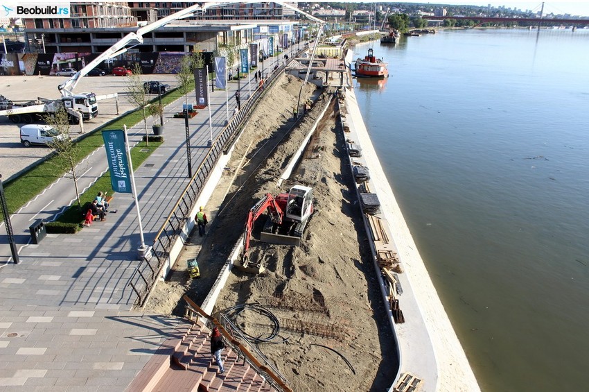 Radovi na donjem šetalištu