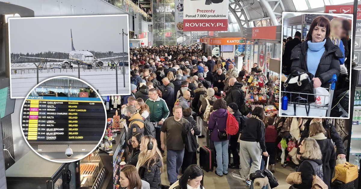 Totalny chaos na lotnisku w Modlinie. "Jeszcze z tak tragiczną sytuacją się nie spotkałam"