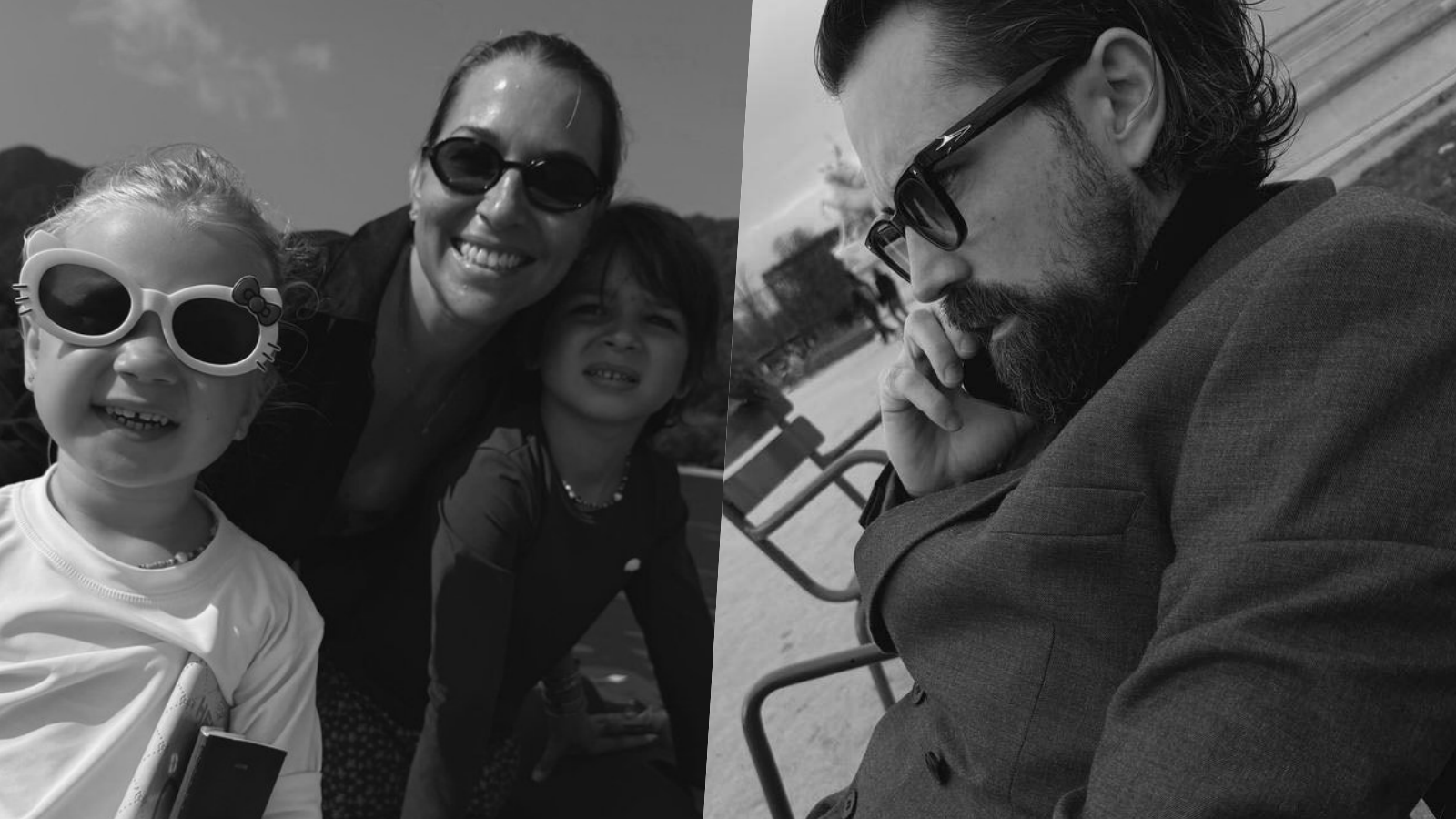 Dominika Cibulková s deťmi a podnikateľ Tibor Vincze. 