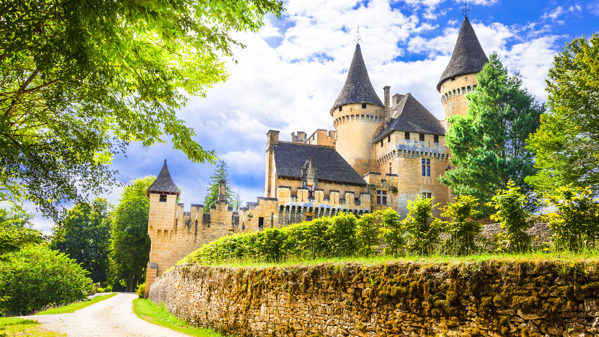 Zamek w Marquay we Francji