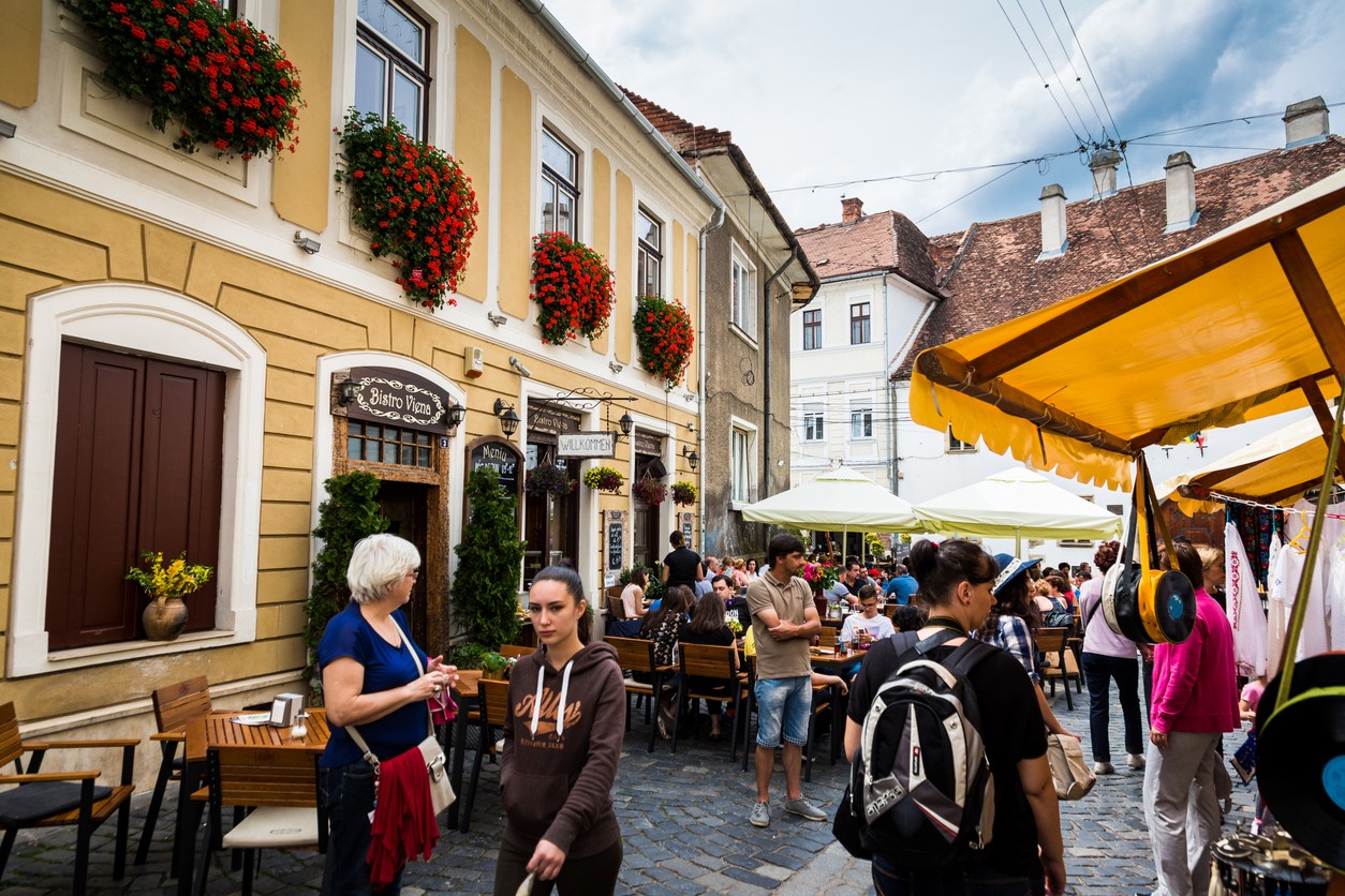 Rumunské mesto Kluž. 