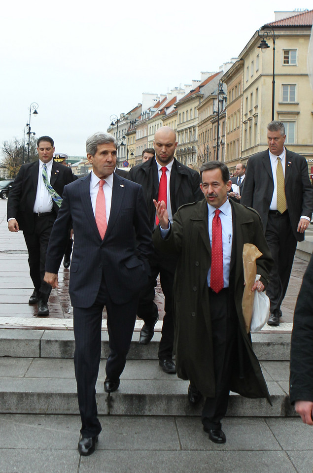 John Kerry spacerował po Warszawie