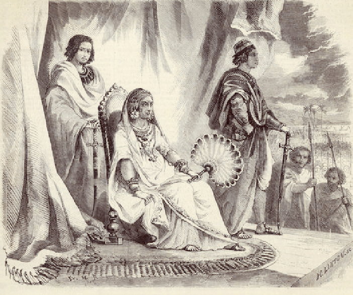 Ranavalona na rysunku H Lintona z 1875 roku.