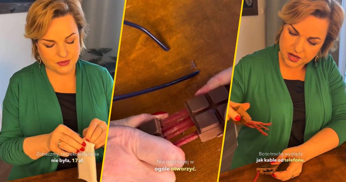 Katarzyna Bosacka ocenia czekoladę za 17 zł. "Jak to zjeść?"