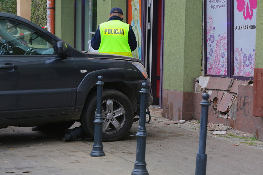 Wypadek na ulicy Zielonej w Łodzi