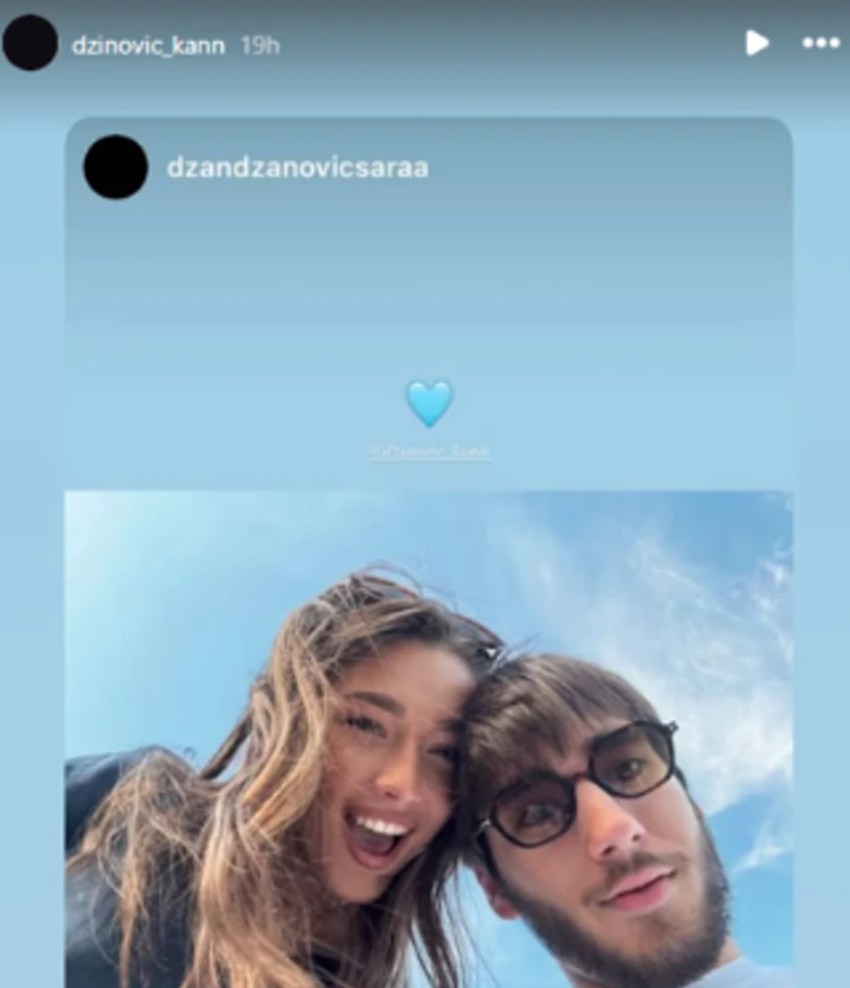 Kan Džinović sa devojkom