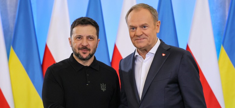 Zełenski w Warszawie. "Podziękowania po prostu nam się należą"