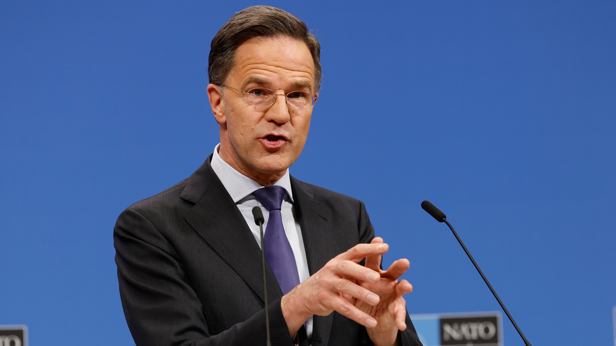 Generálny tajomník NATO Mark Rutte. 