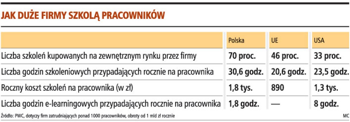 Jak duże firmy szkolą pracowników