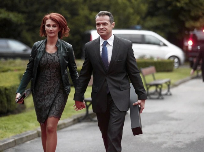 Monika i Sławomir Nowakowie we wrześniu 2013 r.