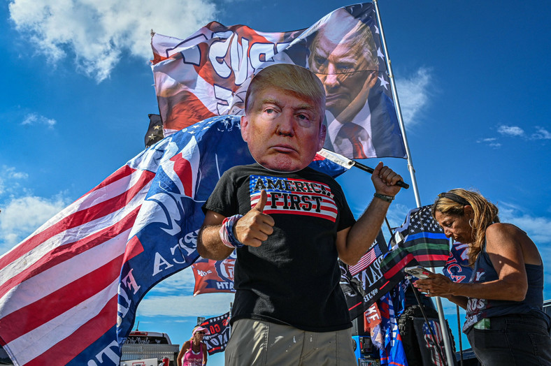 Demonstracja poparcia dla Donalda Trumpa. Floryda, 21 marca 2023 r.