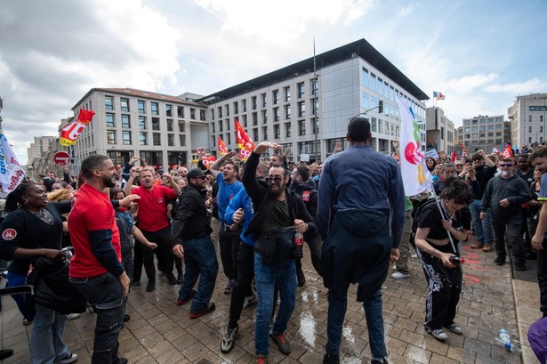 Protest w Marsylii przeciwko reformie emerytalnej