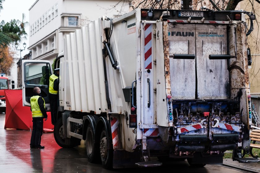 Tragedia w Gliwicach. młody mężczyzna zginął pod kołami śmieciarki