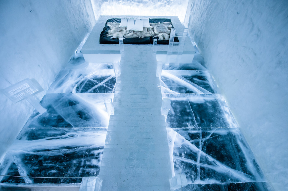 Niezwykłe lodowe wnętrza Icehotel