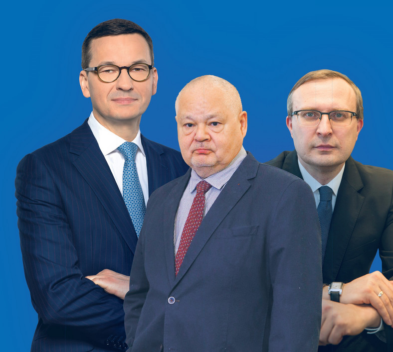 <p>Mateusz Morawiecki, Adam Glapiński, Paweł Borys</p>