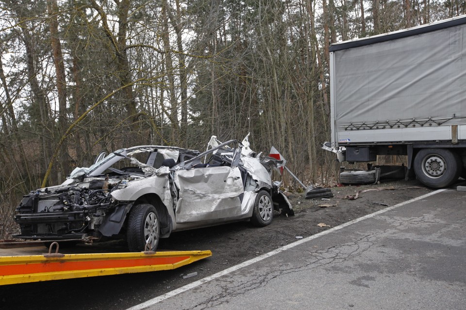 Wypadek na drodze krajowej nr 19