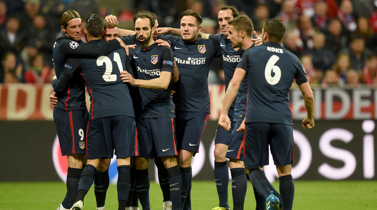 Az Atlético egy gólt szerzett a Bayern otthonában, de ez elég volt a döntőbe jutáshoz /Fotó: AFP