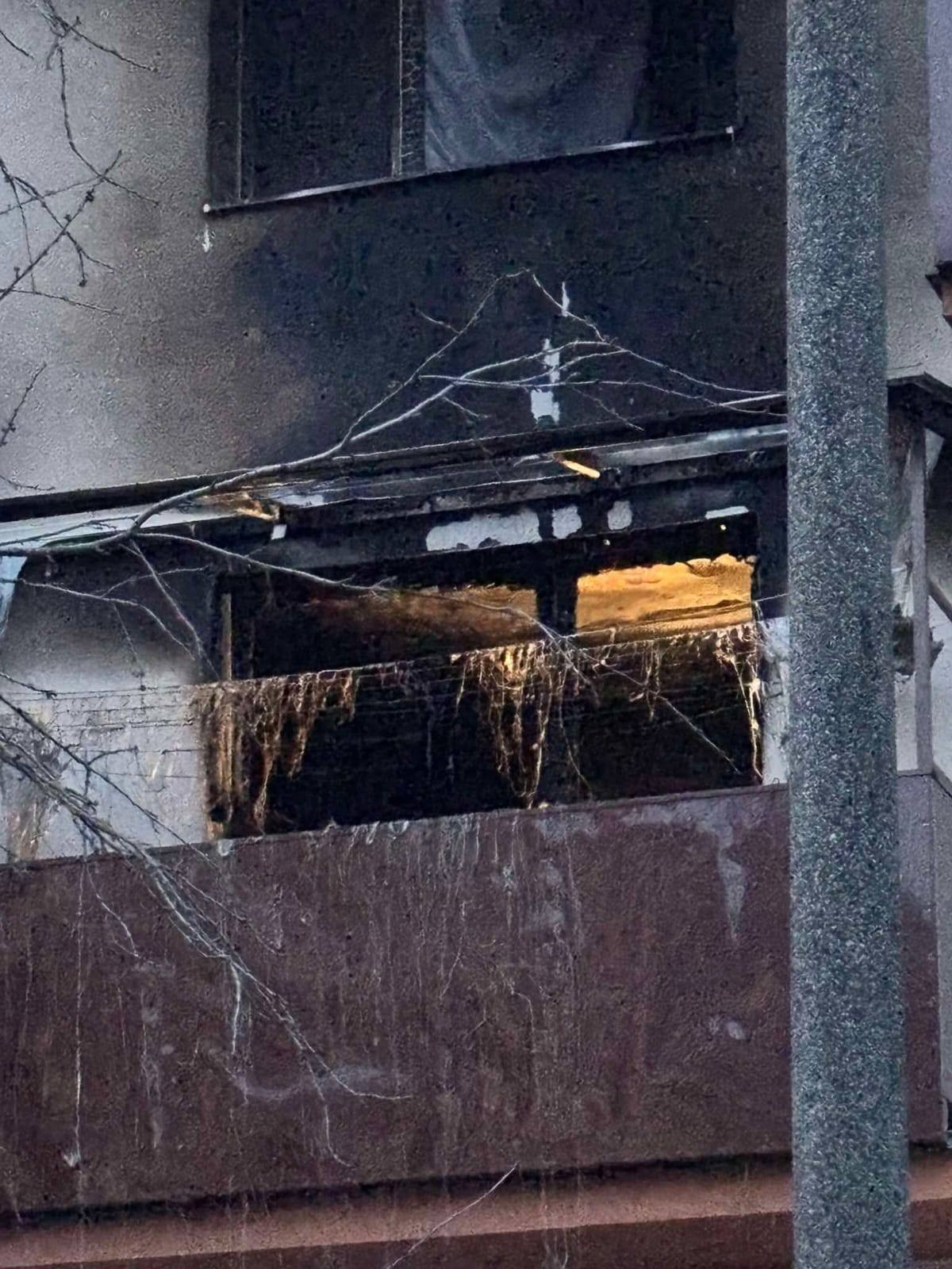 Požiar bytu vo Vrábľoch.