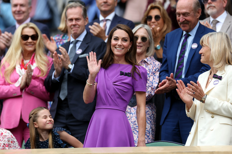 Księżna Walii pojawiła się na Wimbledonie. Kate powitana owacjami na stojąco