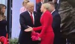 Wpadka z udziałem pary prezydenckiej. Wymowna mina Trumpa!