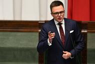 Szymon Hołownia po wyborze na marszałka Sejmu X kadencji