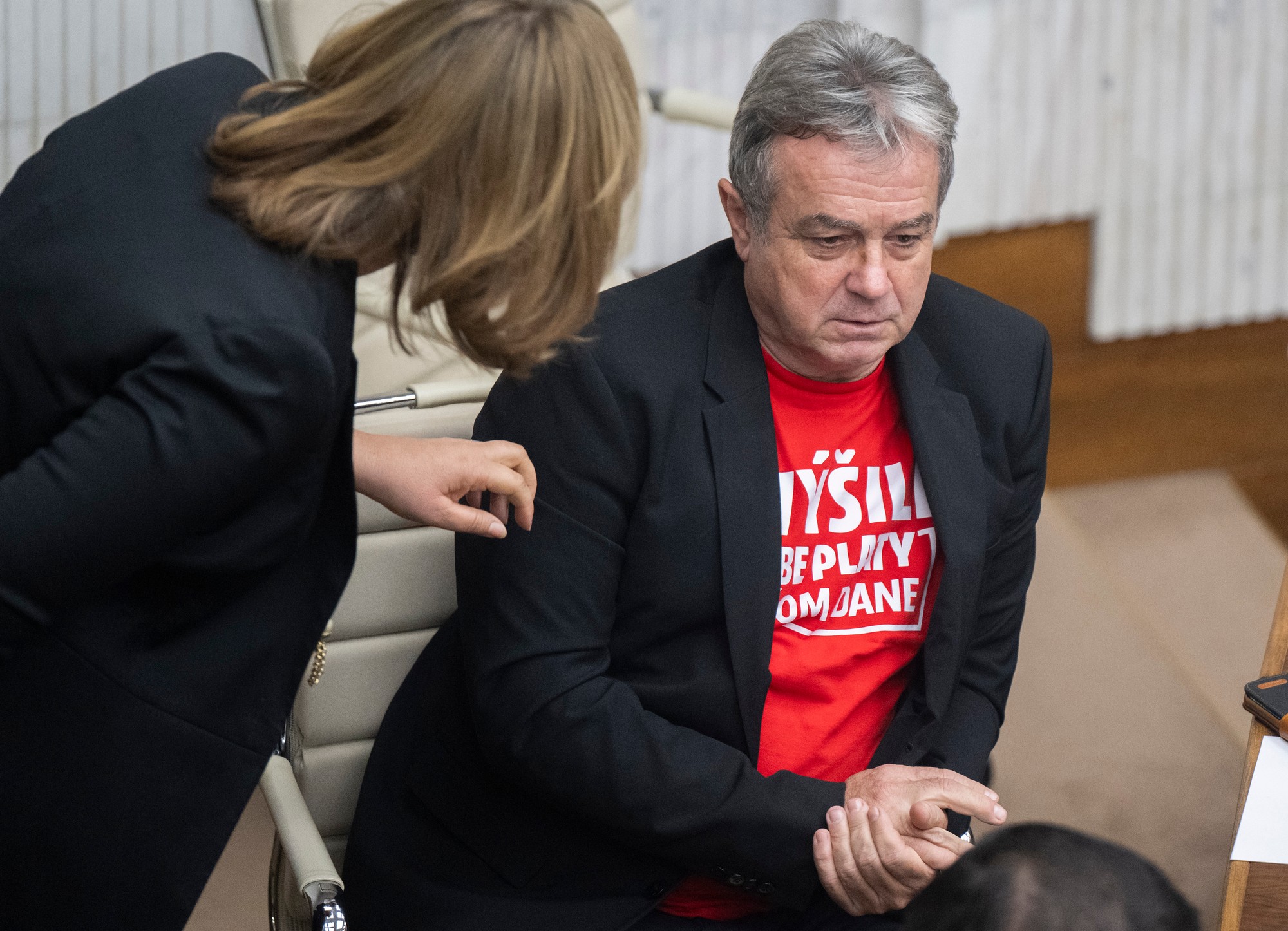 Poslanci parlamentu Veronika Remišová a Jozef Pročko.