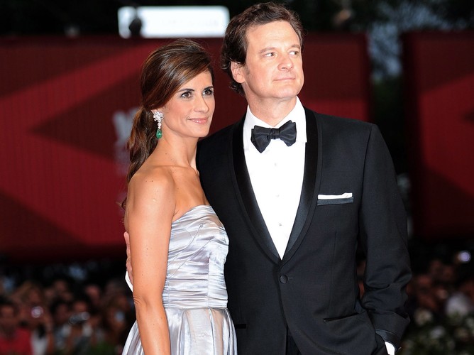 Colin Firth i jego żona Livia Giuggioli