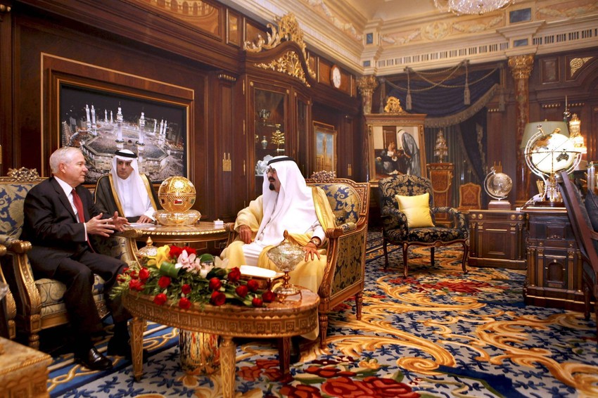 Gejts na razgovoru sa kraljem Abdulahom